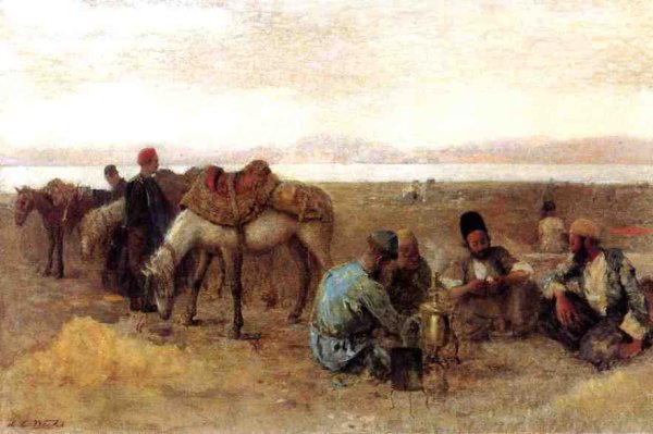 Early Morning by Lake Urumiyah, Persia