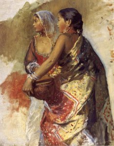 Sketch   Two Nautch Girls