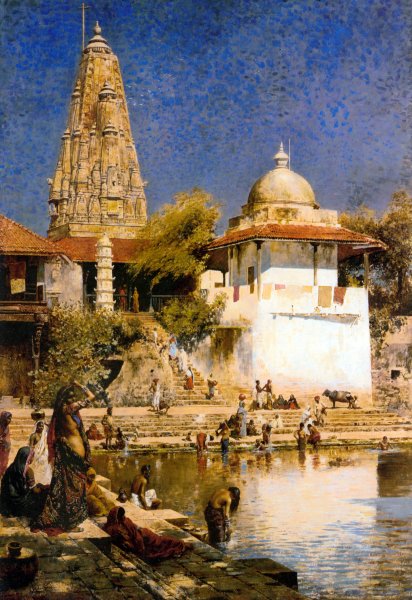 The Temple and Tank of Walkeschwar at Bombay